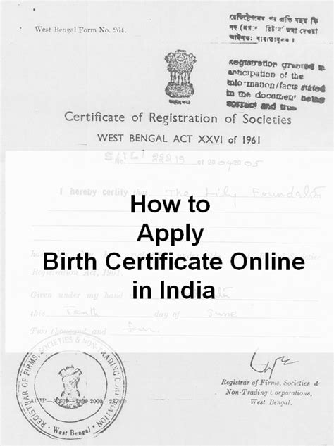 How to Apply for Birth Certificate Online/Offline in India
