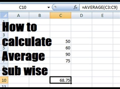 how to calculate average percentage in excel   YouTube