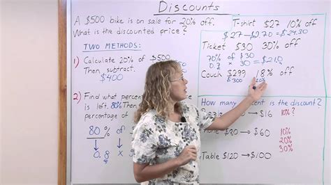 How to calculate discounts   YouTube