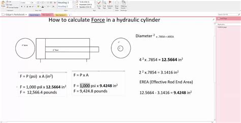 How to calculate force in a hydraulic cylinder   YouTube