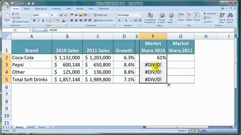 How To Calculate Market Share in Excel   YouTube