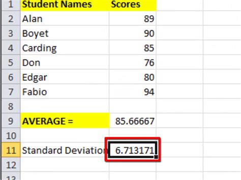 How to Calculate Mean and Standard Deviation With Excel 2007