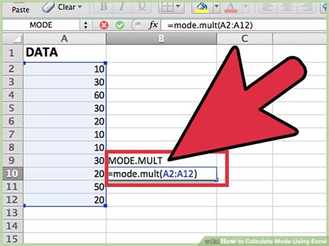 How to Calculate Mode Using Excel: 10 Steps  with Pictures