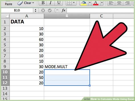 How to Calculate Mode Using Excel: 10 Steps with Pictures