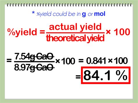 How to Calculate Percent Yield in Chemistry: 13 Steps