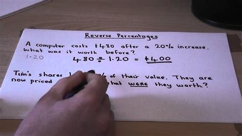 How to calculate percentage change : Reverse Percentages ...