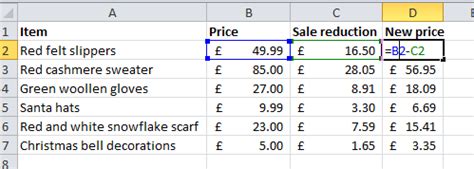 How to calculate percentage reduction using Excel formulas