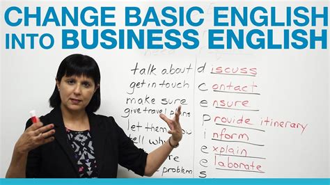 How to change Basic English into Business English   YouTube