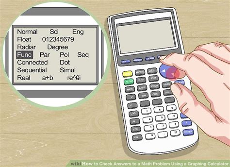 How to Check Answers to a Math Problem Using a Graphing ...
