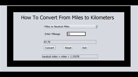 How to Convert From Miles to Kilometers in Java NetBean ...