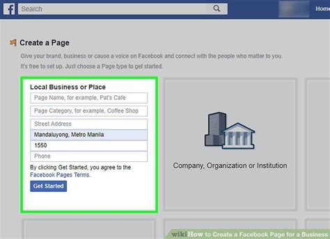 How to Create a Facebook Page for a Business  with Pictures