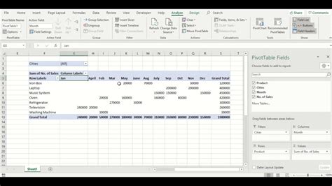How to create a simple Excel Pivot Table   For Beginners   YouTube