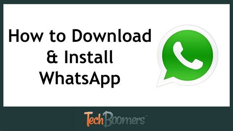 How to Download and Install WhatsApp   YouTube