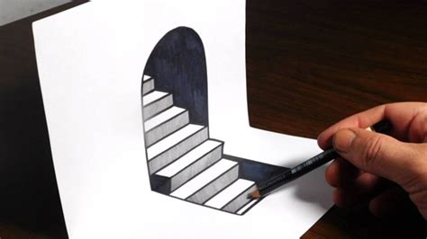 How to Draw 3D Steps   Easy Trick Art   YouTube