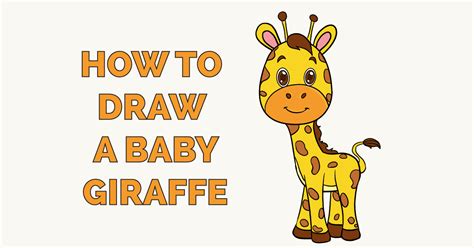How to Draw a Baby Giraffe   Really Easy Drawing Tutorial ...