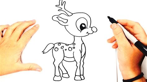 How to draw a Deer Step by Step | Deer Drawing Lesson ...