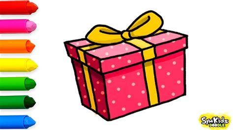 How to Draw a Gift Box YouTube
