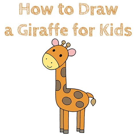 How to Draw a Giraffe for Kids   How to Draw Easy
