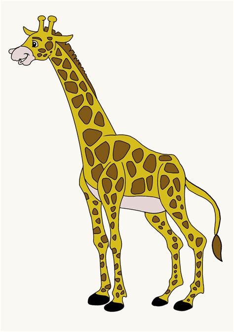 How to Draw a Giraffe in a Few Easy Steps | Easy Drawing ...