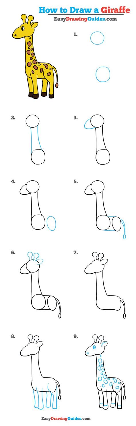 How to Draw a Giraffe – Really Easy Drawing Tutorial ...