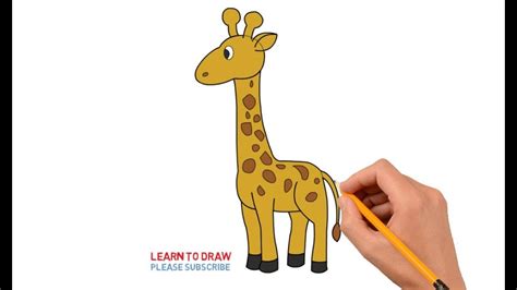 How to Draw a Giraffe Step by Step Easy For Kids   YouTube