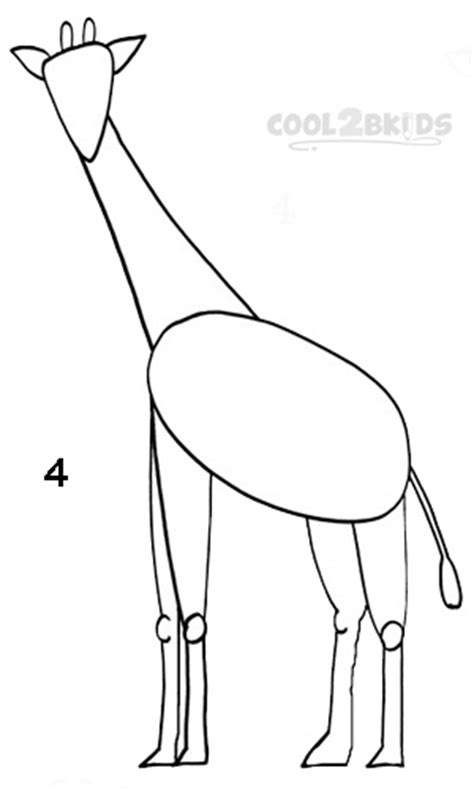 How To Draw a Giraffe  Step by Step Pictures  | Cool2bKids