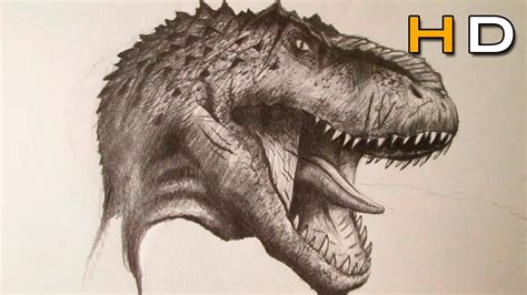 How to Draw a Realistic Dinosaur With Pencil Step by Step ...