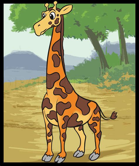 How To Draw A Simple Giraffe by Dawn | dragoart.com