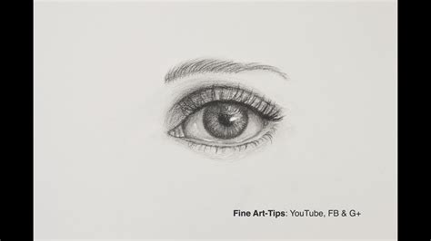 How to Draw an Eye, the Easiest Way   Narrated  Front View ...