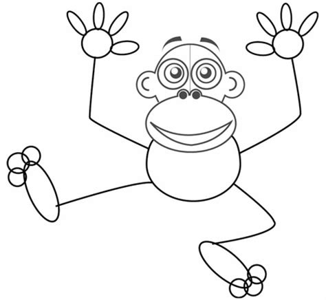 How to Draw Cartoon Monkeys with Easy Step by Step Drawing ...