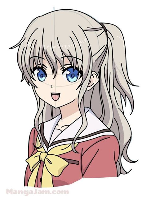 How to Draw Nao Tomori from Charlotte step by step | How ...