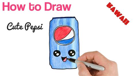 How to Draw Pepsi cute and easy. Kawaii drawing.   YouTube