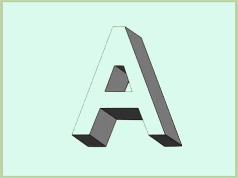 How to Draw Shadow Effect 3D Block Letters: 7 Steps