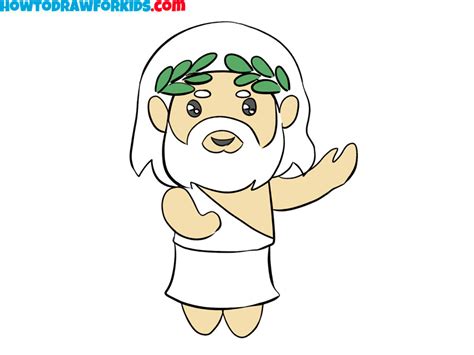 How to Draw Zeus   Easy Drawing Tutorial For Kids
