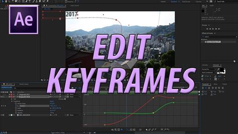 How to Edit Keyframes in Adobe After Effects CC  2017    YouTube
