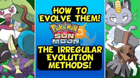 How To Evolve! Pokemon With Weird Evolution Conditions ...