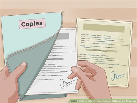 How to File Divorce Papers Without an Attorney  with Pictures