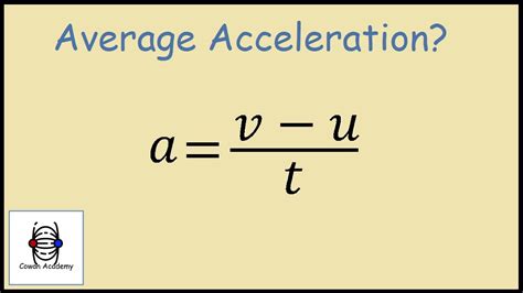 How to Find Acceleration Physics Example YouTube