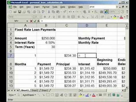 How to find Interest & Principal payments on a Loan in ...