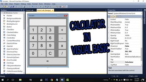How To Make a Calculator In Visual Basic  2008,2010,2015 ...