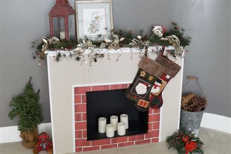 How to Make a Cardboard Christmas Fireplace  with Pictures ...