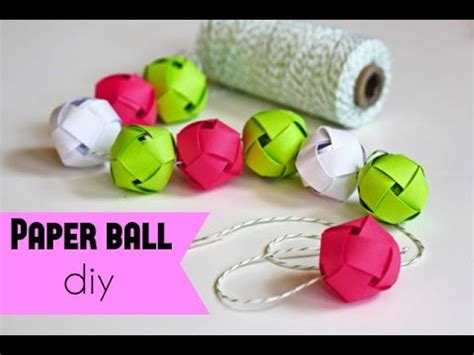 How to make a paper ball DIY  very very easy craft    YouTube