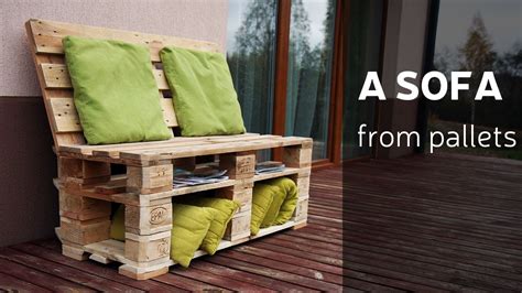 How To Make A Sofa From Pallets   YouTube