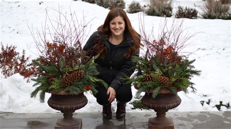 How to Make a Winter Planter   YouTube