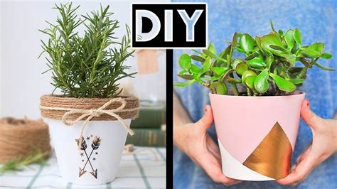 How to make Creative DIY Flower Pots Decor Ideas || Room ...