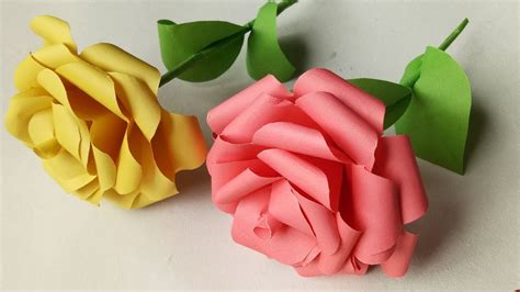 How to make realistic and easy paper roses. Origami Rose