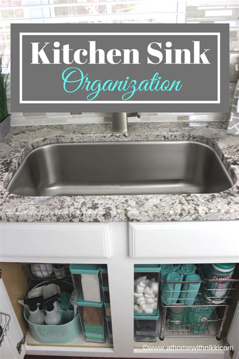 How to Organize Under the Kitchen Sink | At Home With Nikki