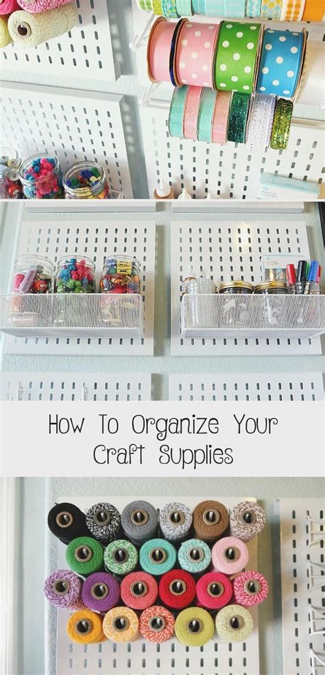 How To Organize Your Craft Supplies   Decor in 2020 | Craft supplies ...