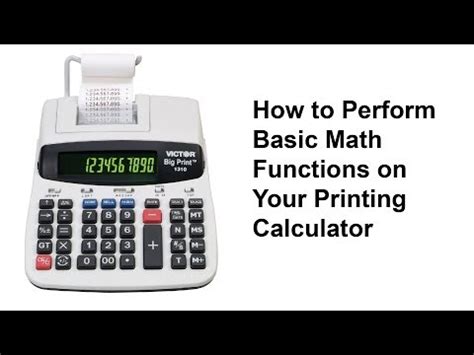 How to Perform Basic Math Functions on Your Printing ...