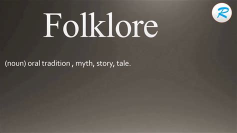 How to pronounce Folklore   YouTube